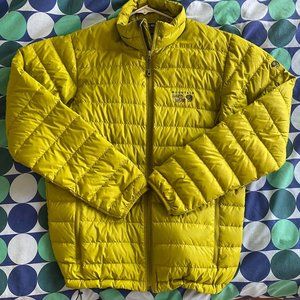 Mountain Hardware Puffy Down Jacket Lime Men's Medium
